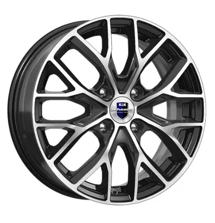 Диск Литой K&K мод.Лилиом (КС891) 16х6 PCD 4х114,3 ET40 DIA67.1  алмаз черный  