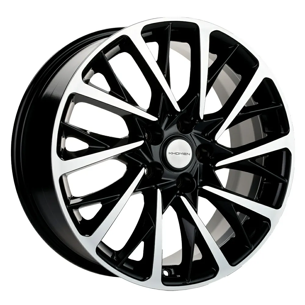 Диск Литой Khomen Wheels мод.KHW1804 D18*7.5 PCD 5*108 ET45 DIA65.1  Black-FP  