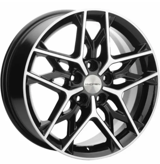 Диск Литой Khomen Wheels мод.KHW1709 D17*7 PCD 5*108 ET45 DIA60.1  Black-FP  